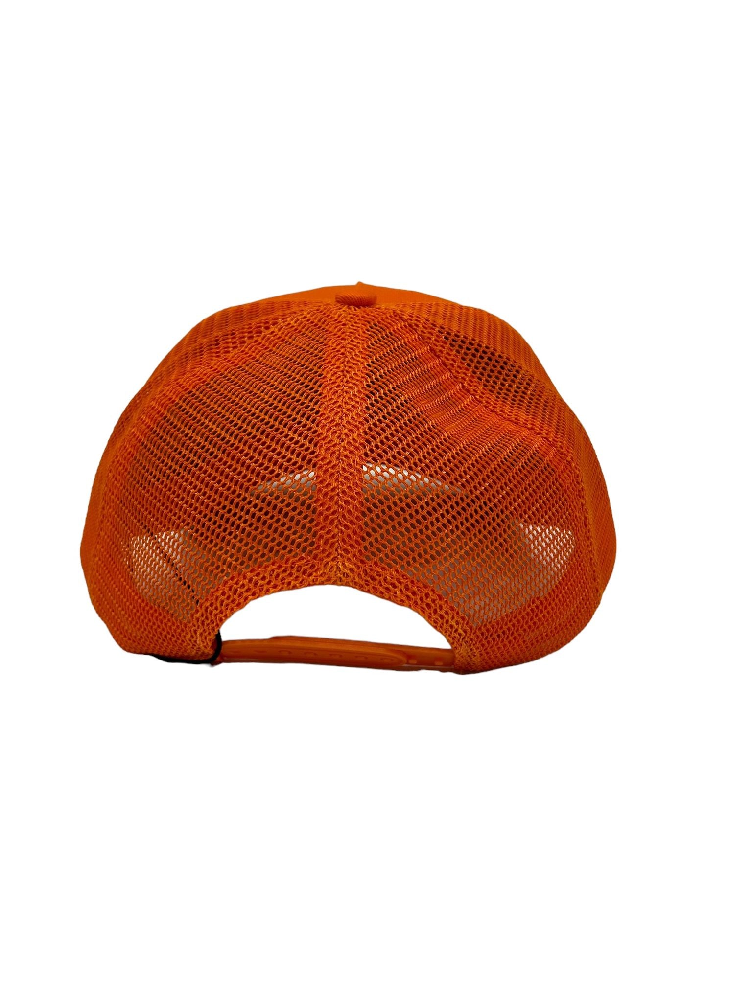 Goorin Bros Black Panther Orange Animal Farm Trucker Baseball Snapback Hat Cap